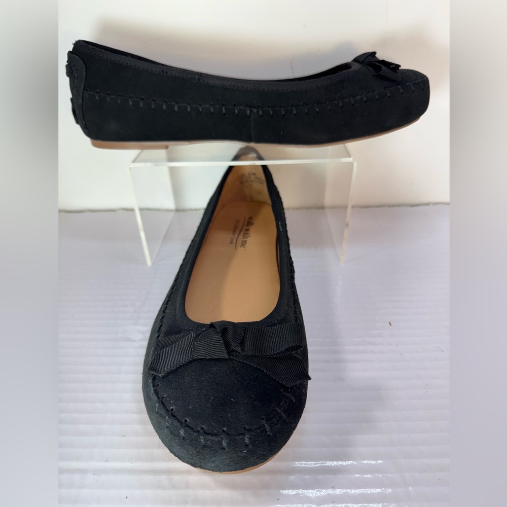Coldwater Creek Heritage Black Suede Flats/Moccasins Size 8,5 NWOT - Picture 3 of 9